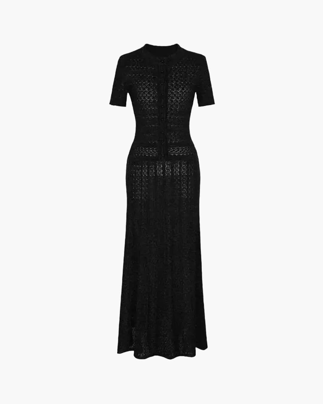 ZEYA - Jenina Half Button Knitted Midi Dress