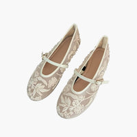 Jenny Beaded Mesh Ballet Flats