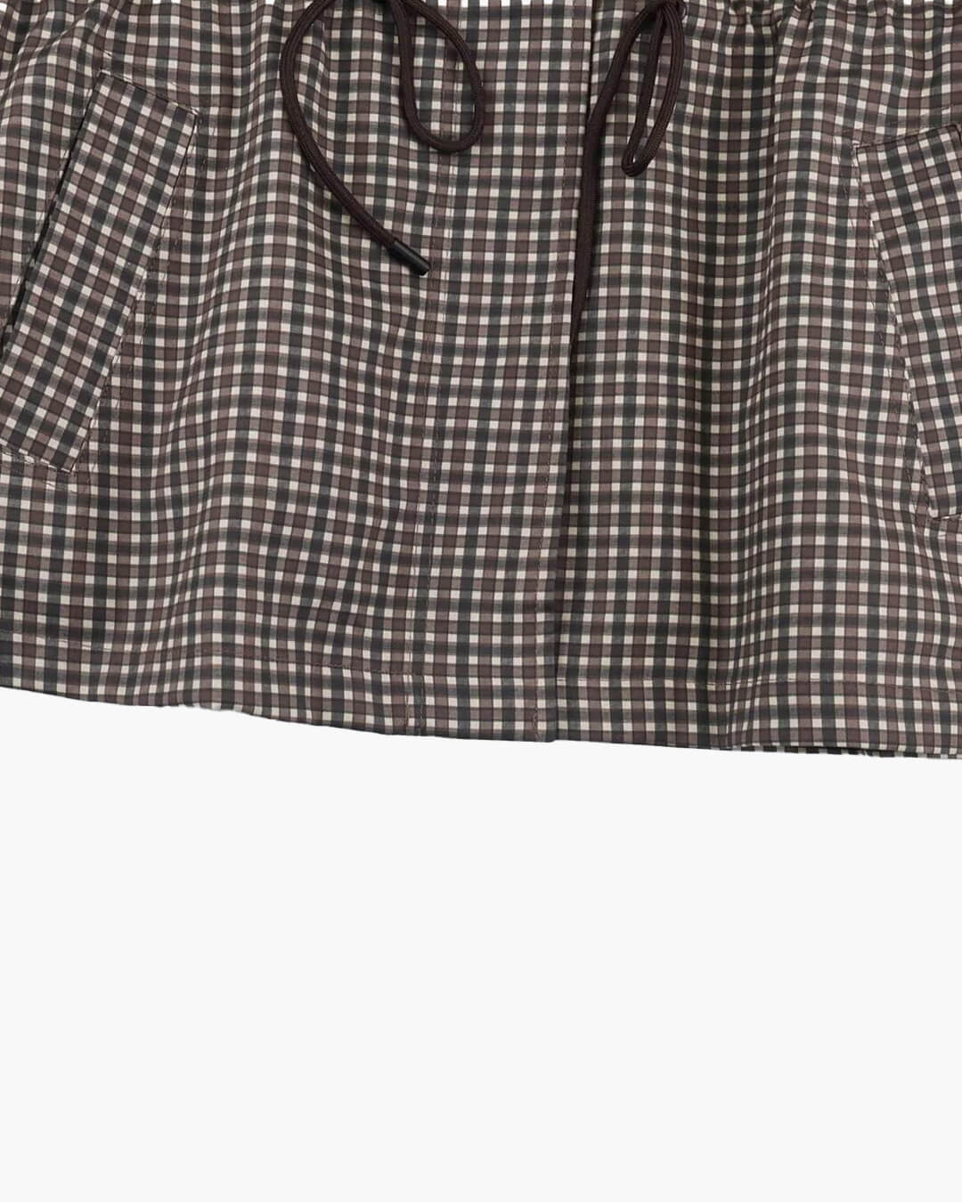 ZEYA - Jenny Plaid Hooded Windbreaker Jacket