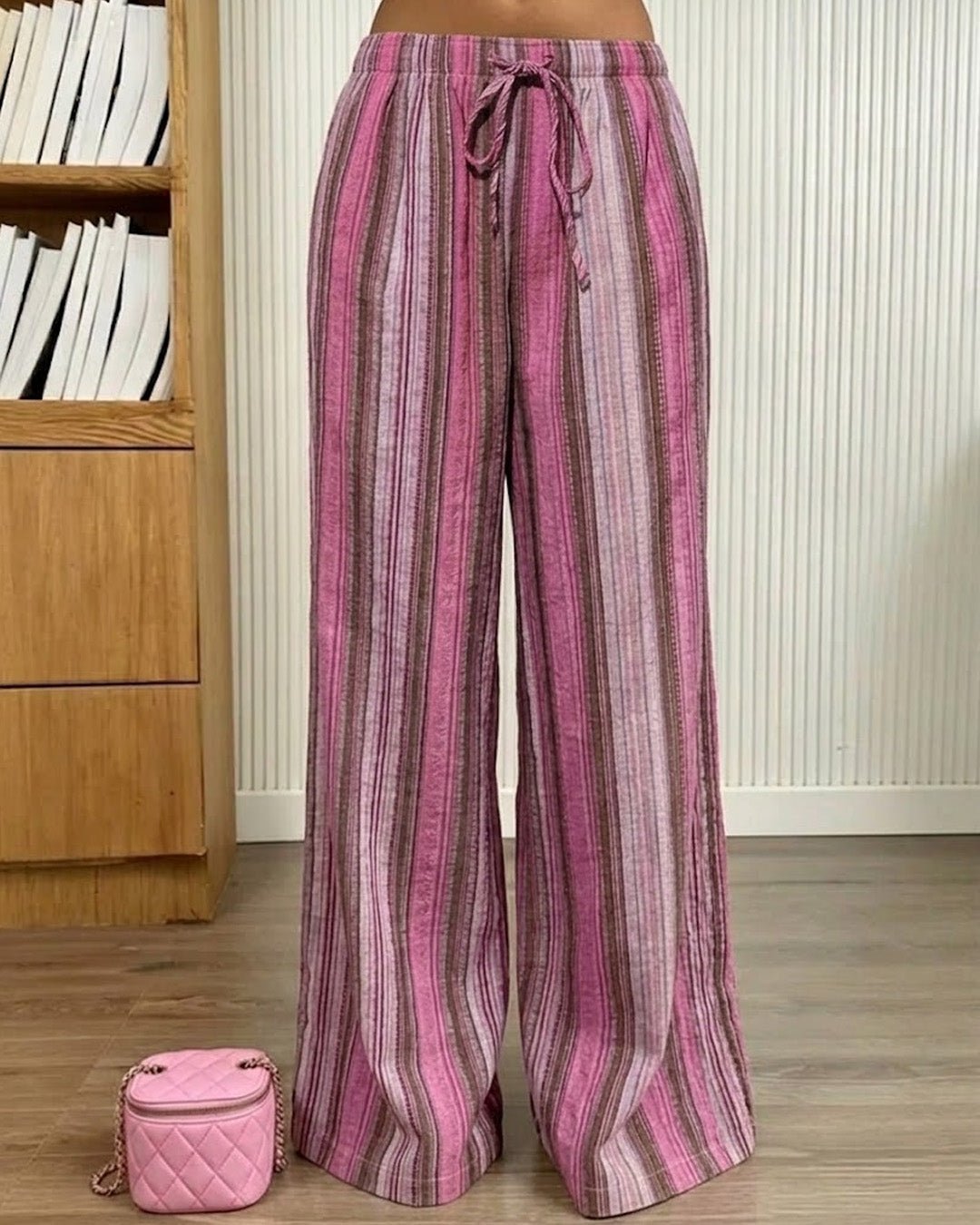 ZEYA - Jenny Wide-Leg Striped Pants