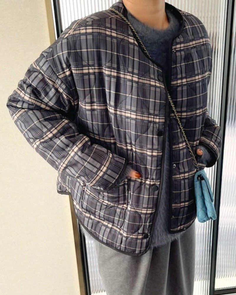 ZEYA - Jessica Plaid Padded Jacket