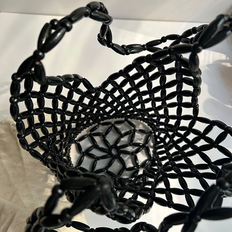 ZEYA - Jessica Woven Beaded Tote Bag