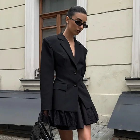 ZEYA - Joanne Blazer with Lace Details