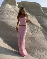 Jodie Set Abito Canotta in Maglia