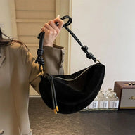 Borsa a spalla in suede Josette