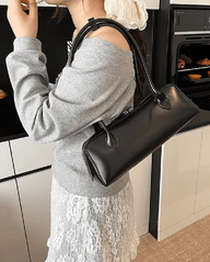 Julia Baguette-Tasche aus Kunstleder im Vintage-Stil
