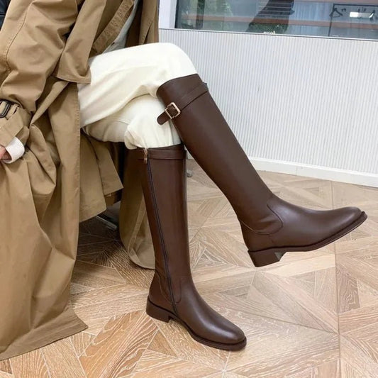 ZEYA - Kara Knee High Leather Boots