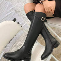 Kara Knee High Leather Boots