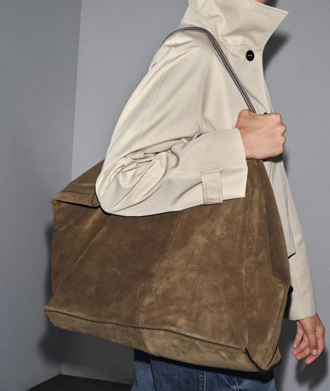 ZEYA - Keira Large Suede Tote Bag