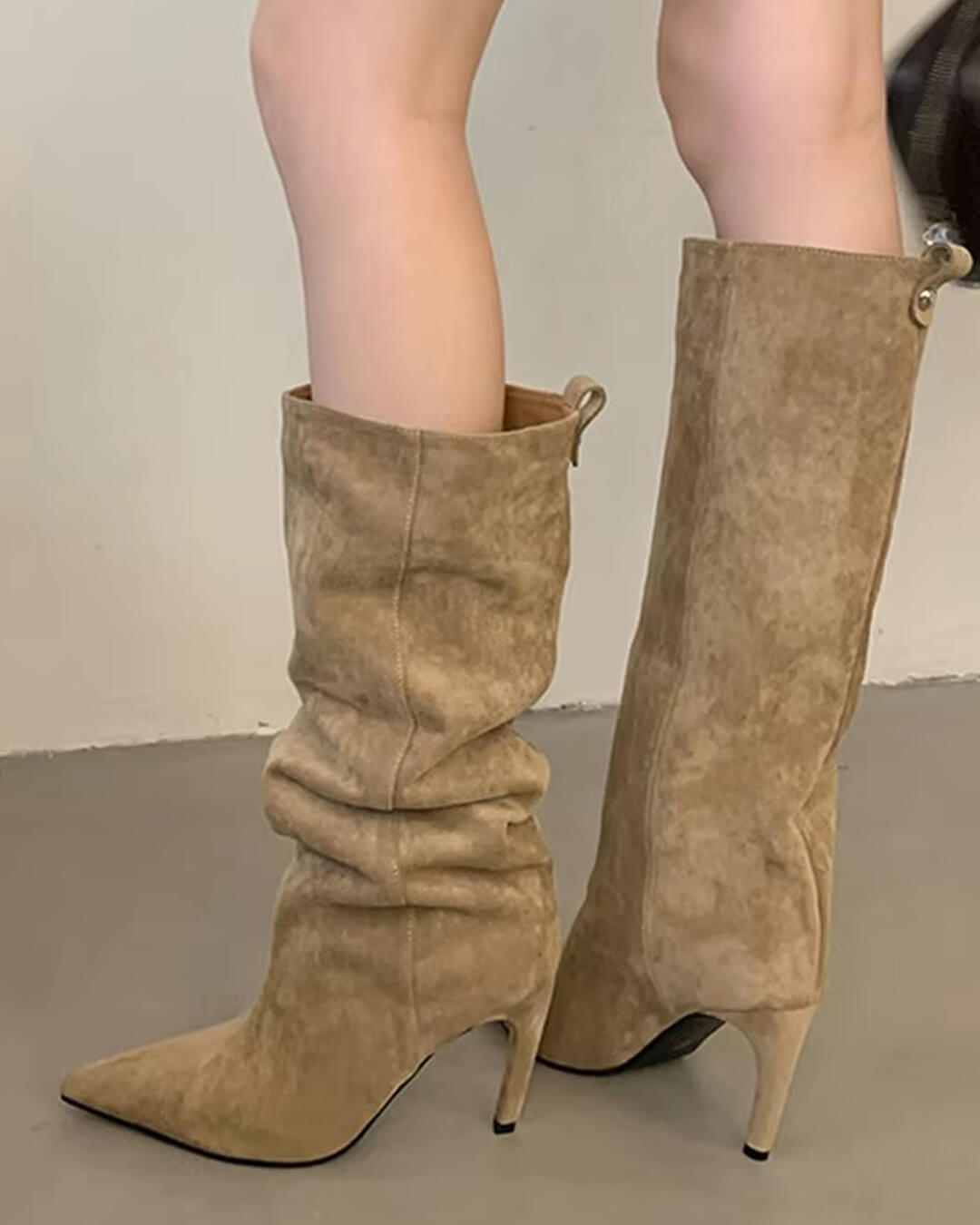 ZEYA - Kendra Suede Knee High Boots