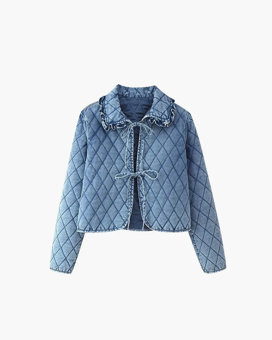 ZEYA - Lana Denim Jacket with Lace Design