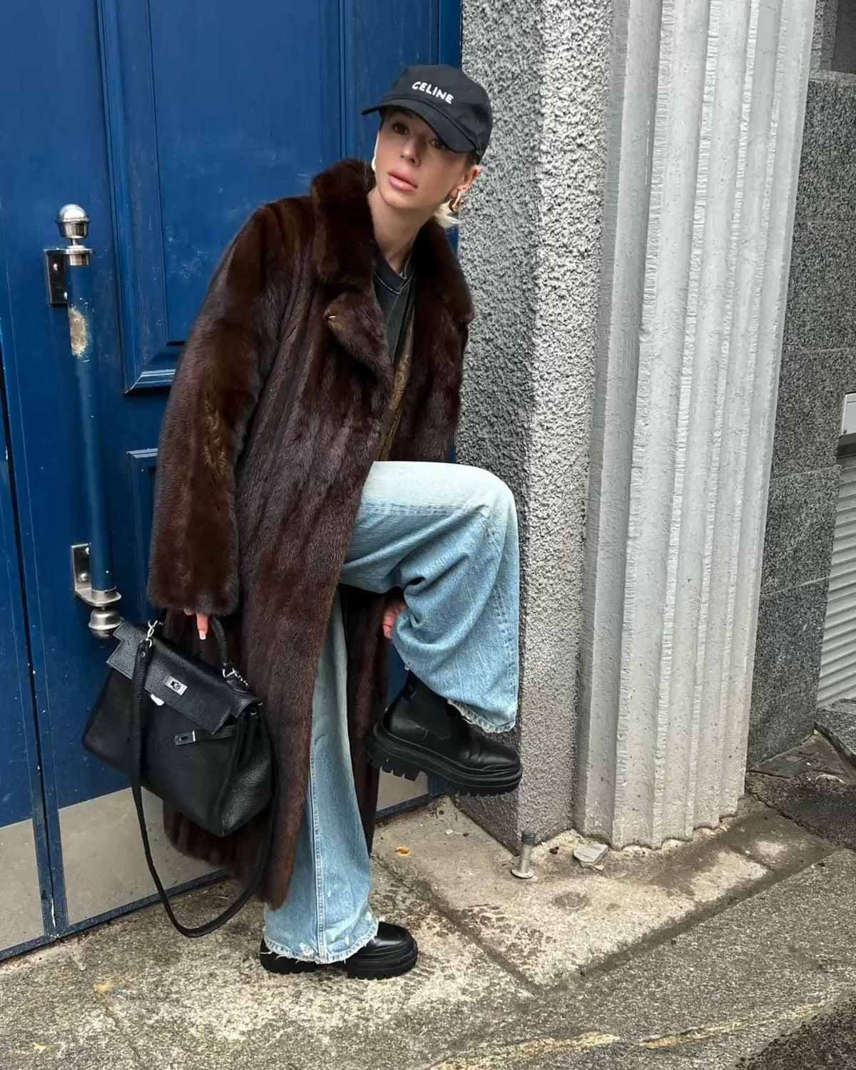 ZEYA - Laney Faux Fur Maxi Coat