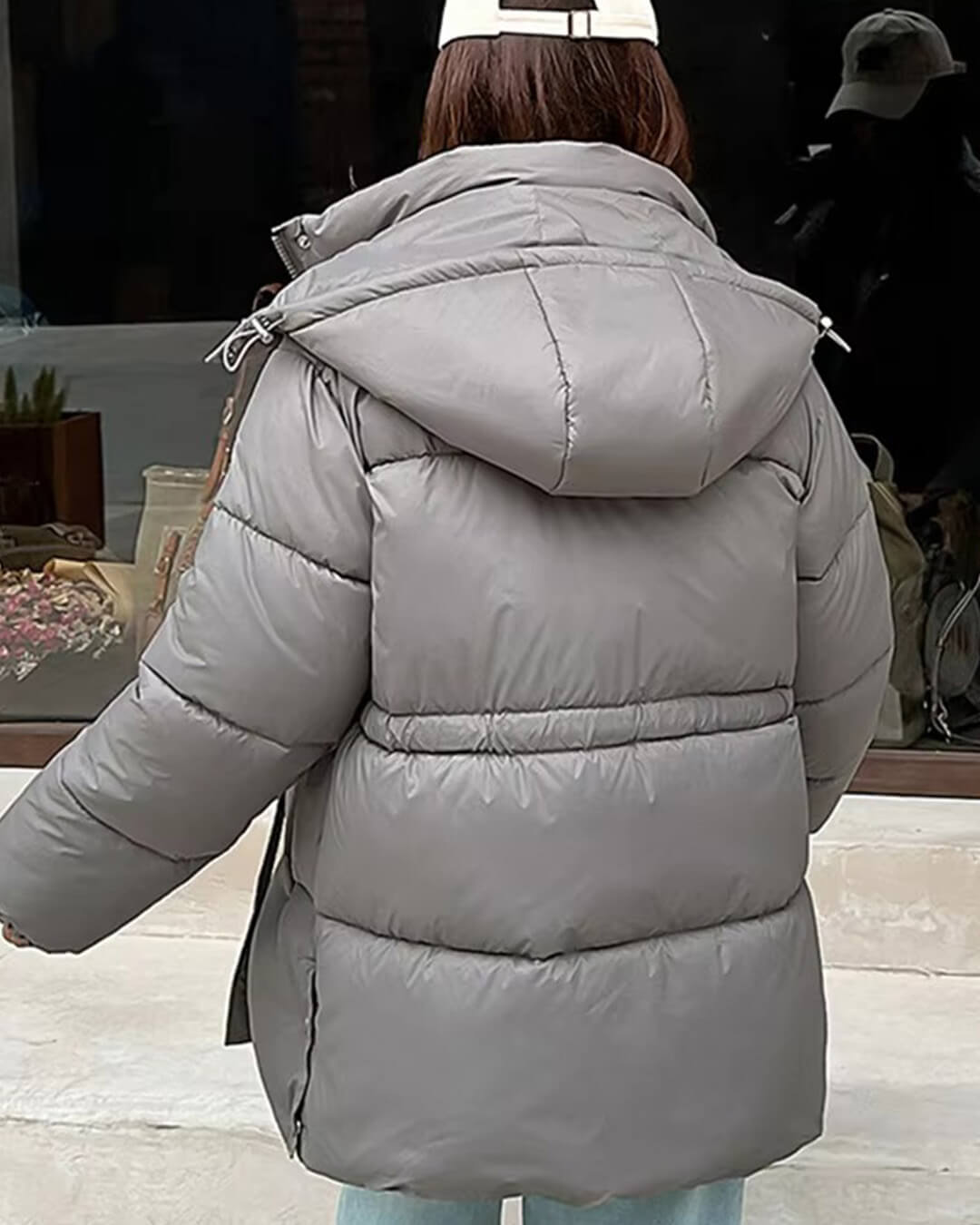 ZEYA - Lani Lace Up Hooded Coat