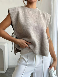 Haut Pull Tricoté Laura avec Nœuds