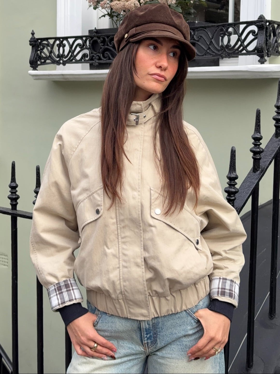 ZEYA - Leah Casual Stand Collar Jacket