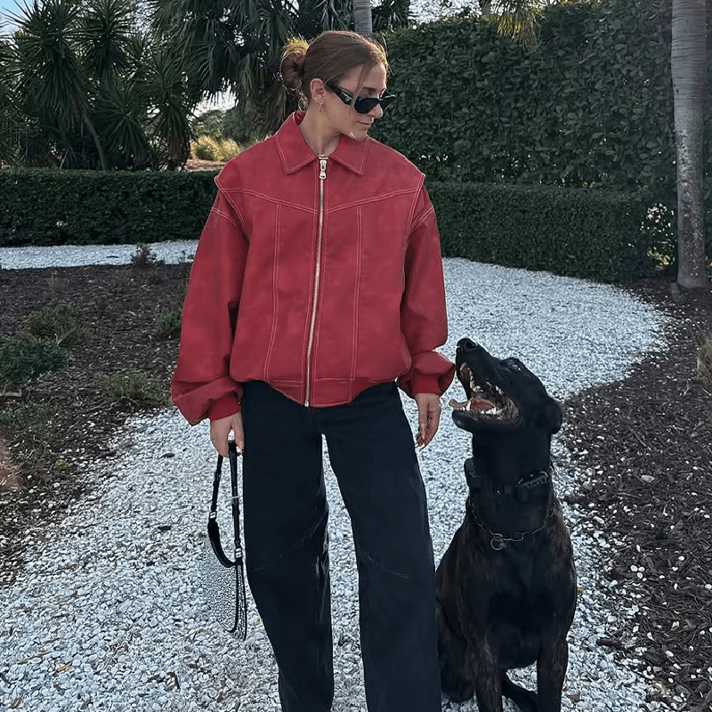 ZEYA - Lena Faux Leather Jacket