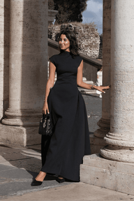 Lia Maxikleid mit Stehkragen