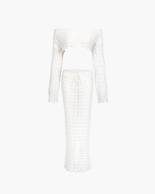 ZEYA - Lily Off-Shoulder Knit Set
