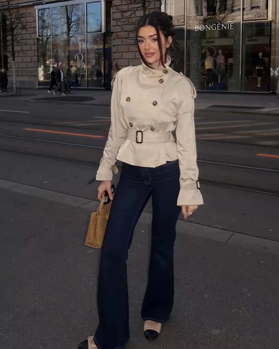 ZEYA - Lisa Cropped Trench Coat