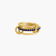 Anello Impilato con Gemma Blu Livia