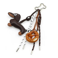 Porte-clés pendentif chien saucisse Lola