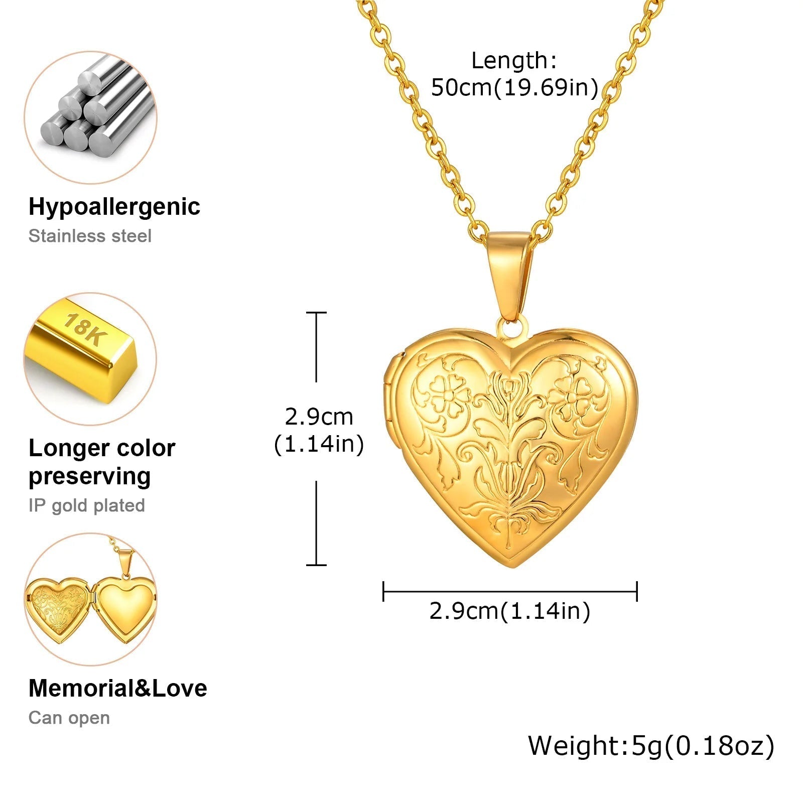 ZEYA - Love Locker Necklace