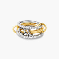 Bague Empilée Étincelante en Zirconium Lumi