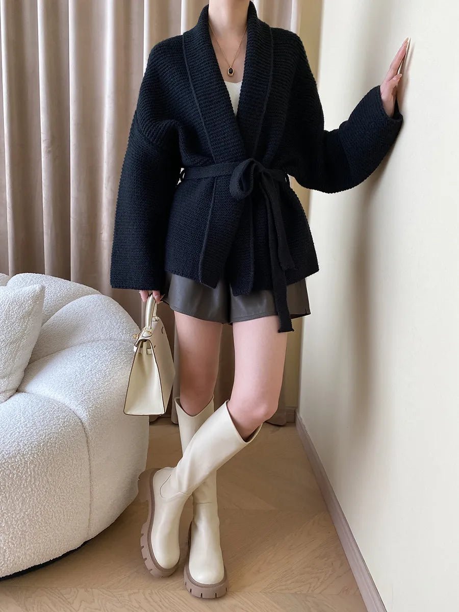 ZEYA - Madilyn Belted Knit Cardigan