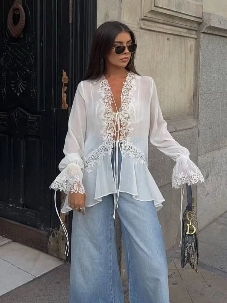 ZEYA - Maila Lace Cardigan Top