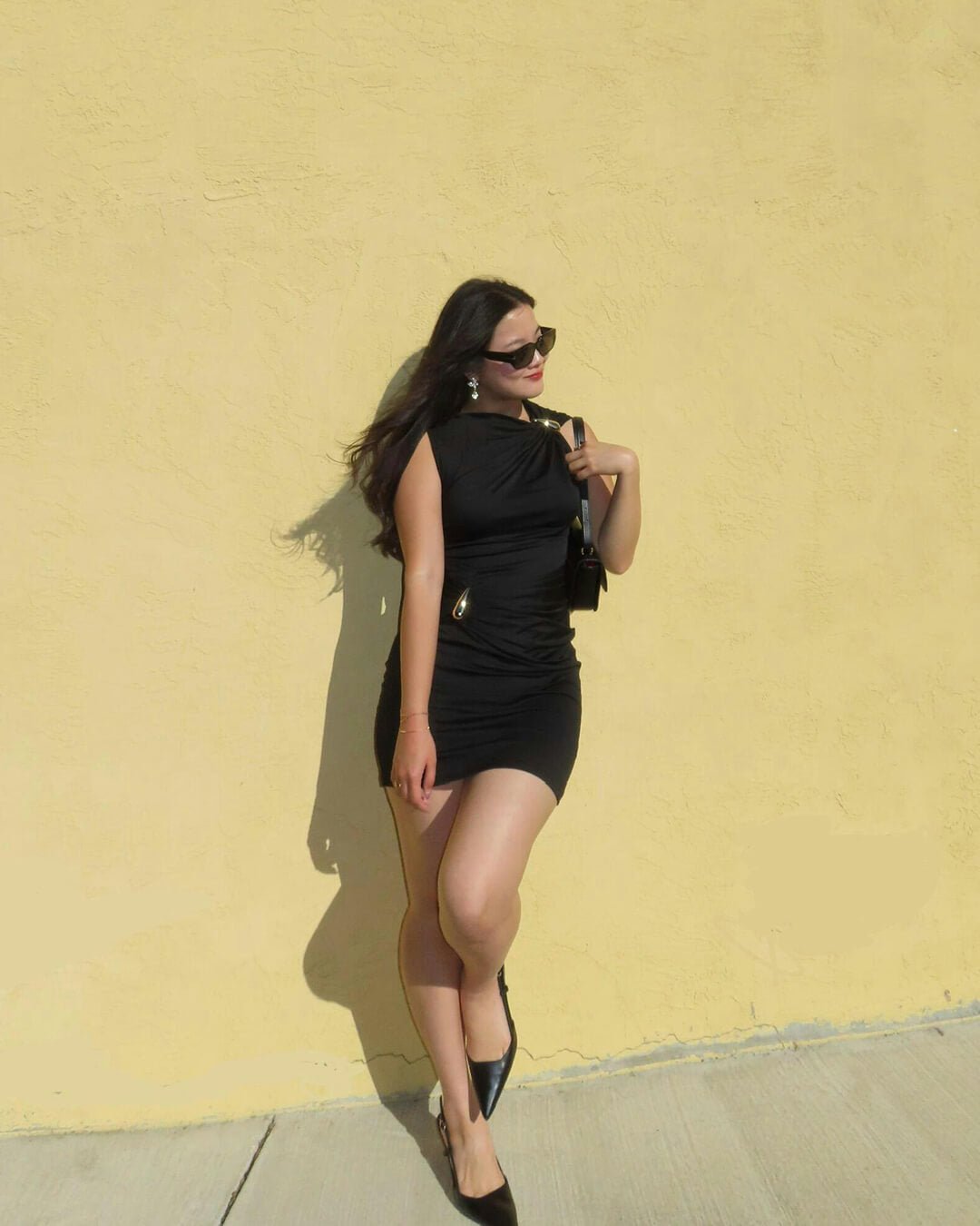 ZEYA - Margaret Mini Dress with Gold Detail