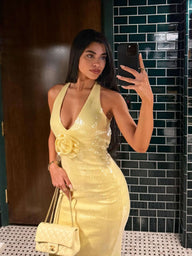 Abito Maxi con Paillettes Marge