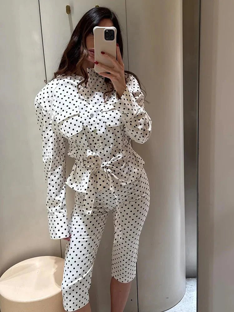 ZEYA - Marianne Polka Dot Capri Set
