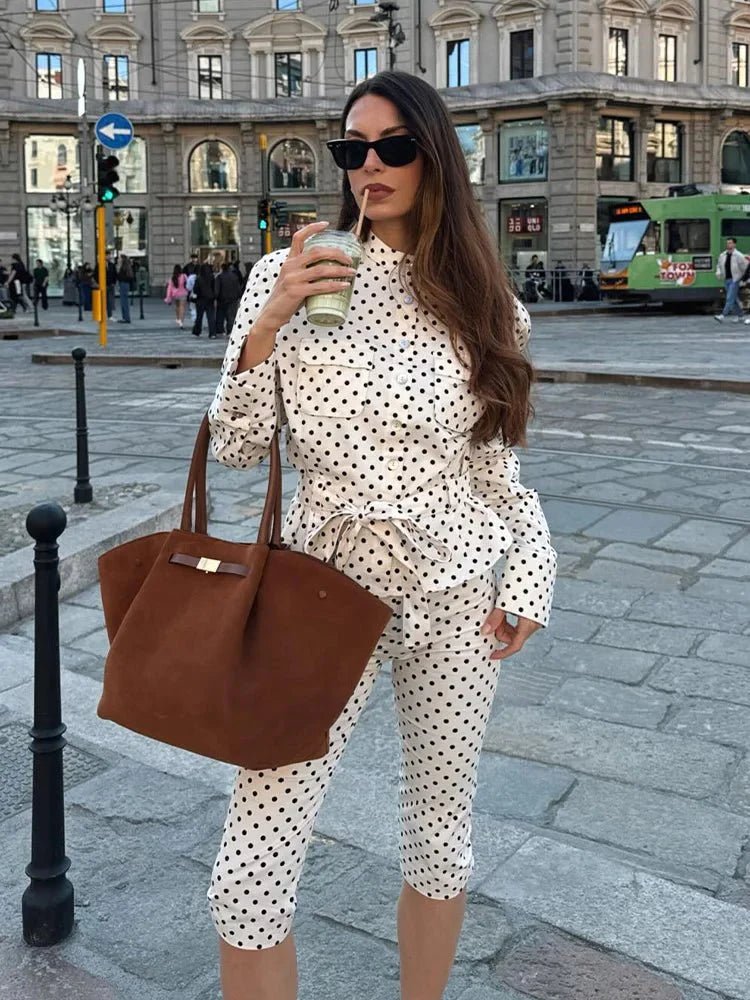 ZEYA - Marianne Polka Dot Capri Set