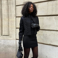 Mariella Jacke im Napoleon-Stil