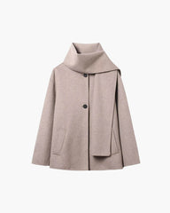 Manteau en fausse laine Marisol avec écharpe