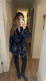 Martha Gilet Lacé à Franges