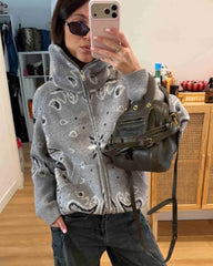 Melanie Paisley Reißstrickjacke