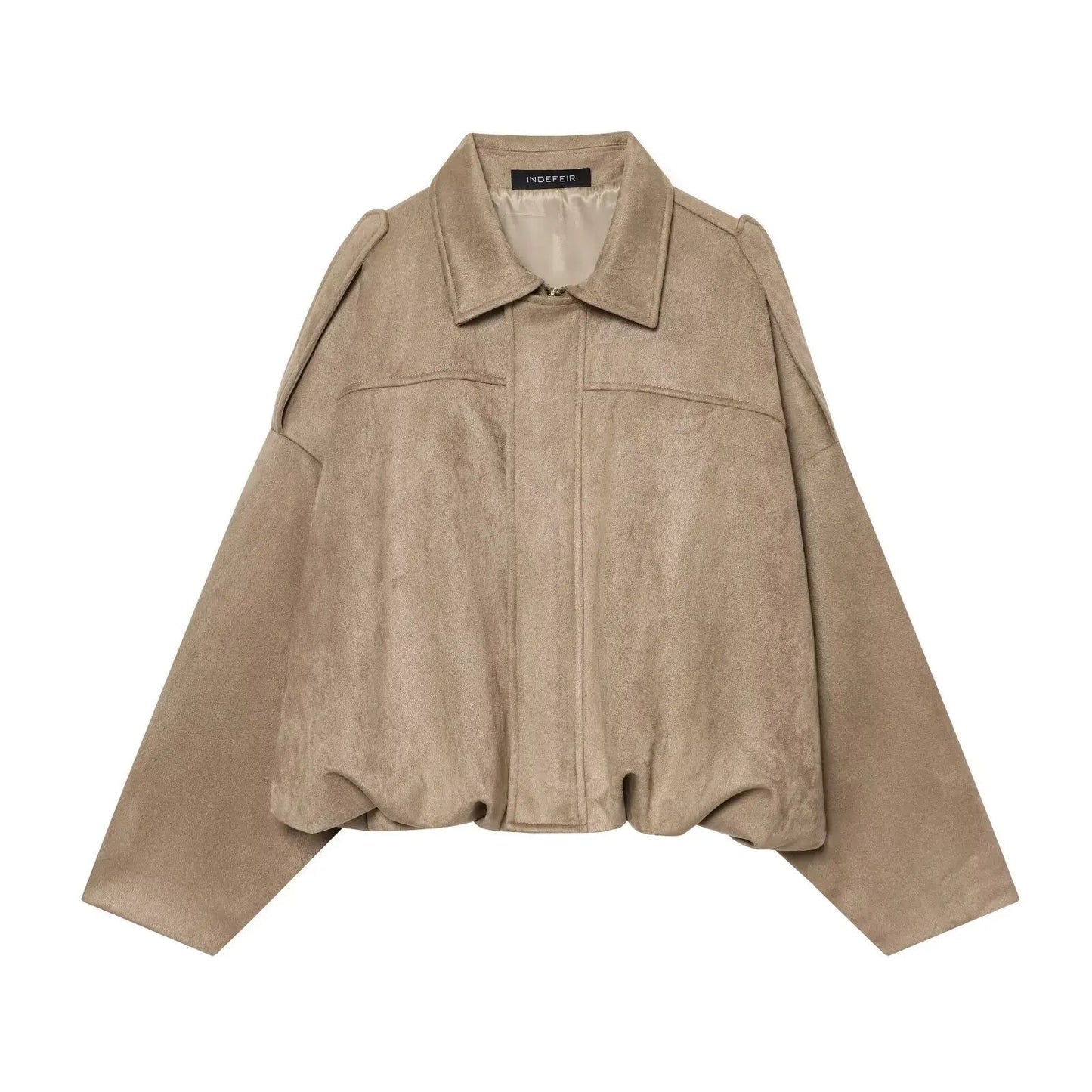 ZEYA - Mia Suede Oversized Zip Jacket