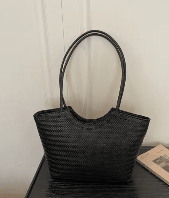 ZEYA - Mica Woven Faux Leather Bag