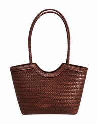 Mica Geflochtene Tasche aus Kunstleder