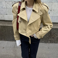 Mila Cropped Trenchjacke