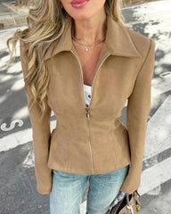 Mila Kunst-Wildlederjacke