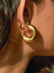 Boucles d’oreilles créoles épaisses Milena