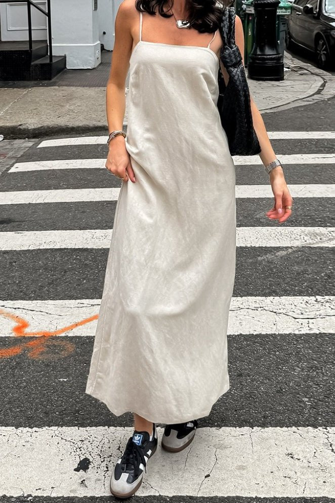 ZEYA - Minerva Loose Linen Maxi Dress
