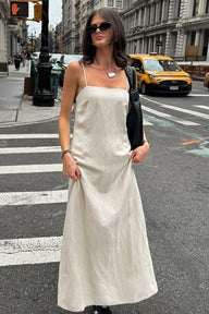 Robe maxi Minerva ample en lin