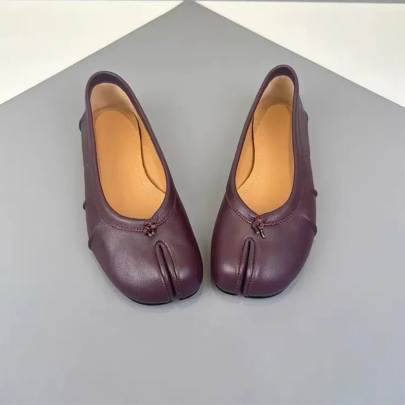 ZEYA - Miranda Split-Toe Leather Mules