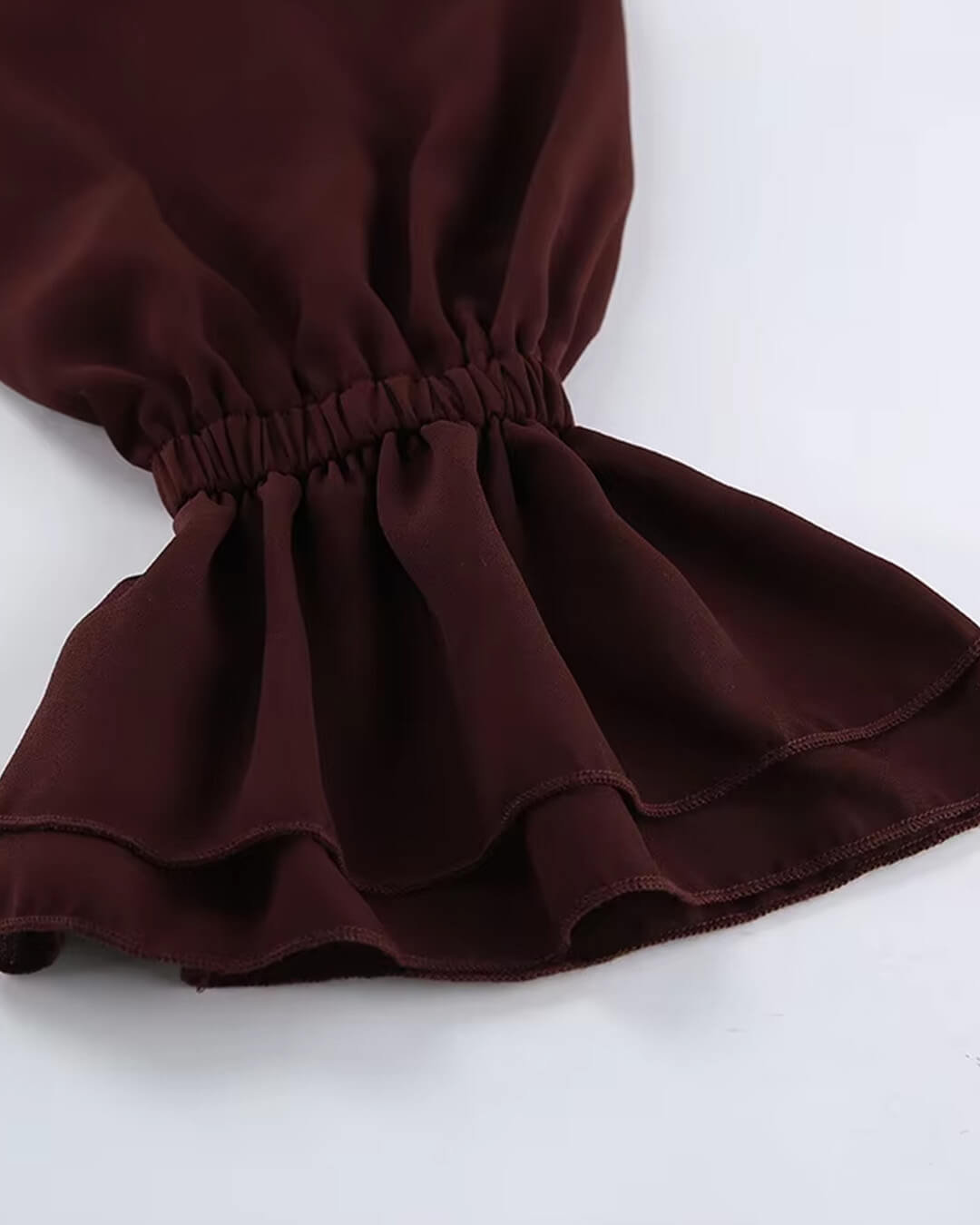 ZEYA - Monica Tie Neck Ruffled Blouse