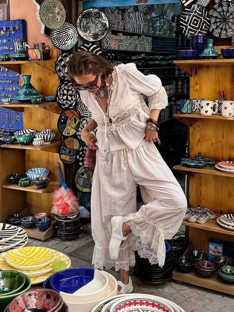ZEYA - Natasha Lace Lantern Suit