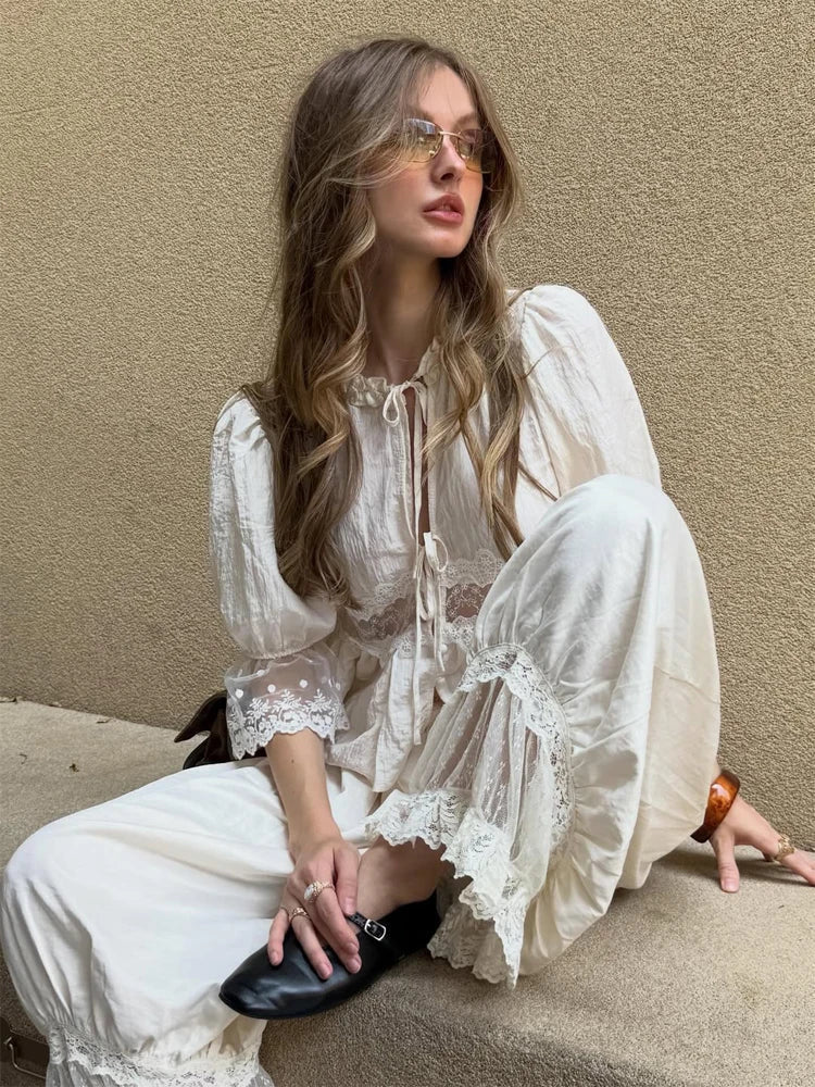 ZEYA - Natasha Lace Lantern Suit
