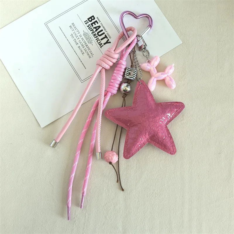 ZEYA - Nene Vegan Leather Star Keychain Pendant